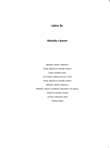 S. Juřica: Rychle a zábavně - Lekce 3 a 4