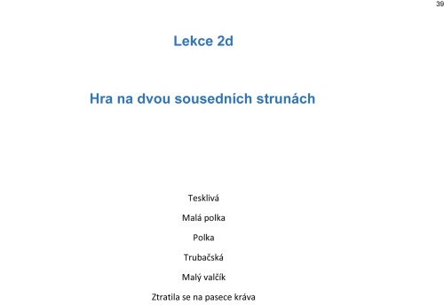 S. Juřica: Rychle a zábavně - Lekce 2