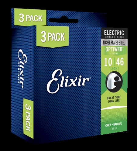 Elixir .010 Optiweb 3-pack