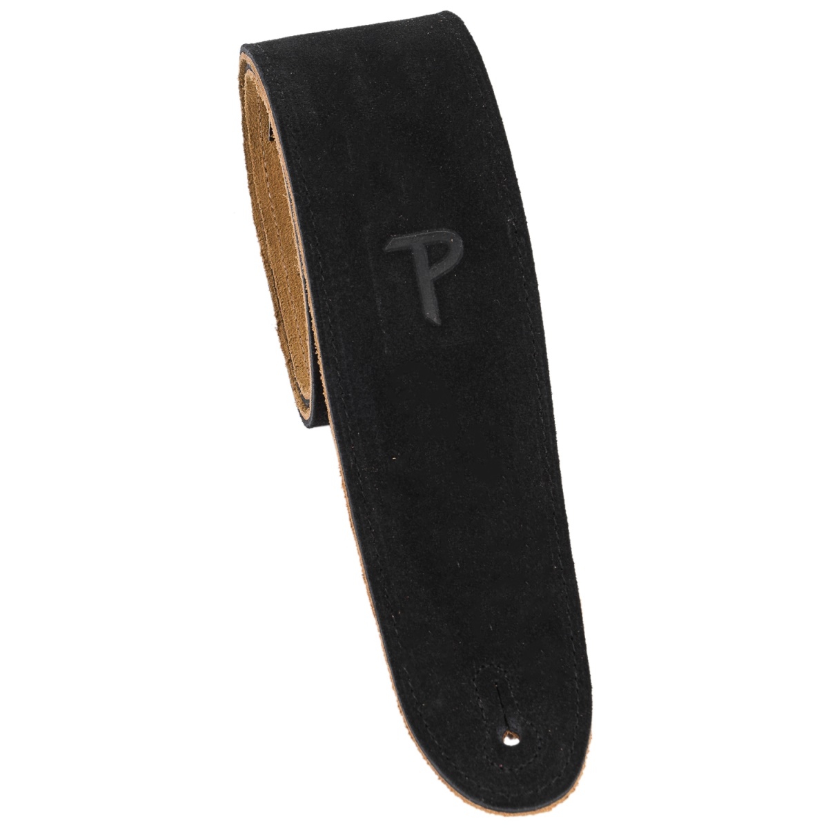 Kytarový popruh Perri´s Leathers 202 - semiš černý