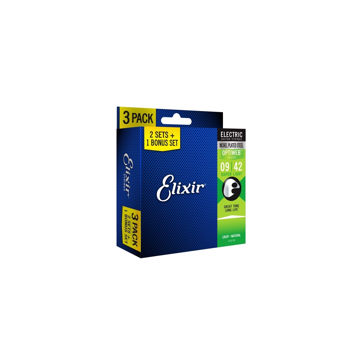 Elixir .009 Optiweb 3-pack 