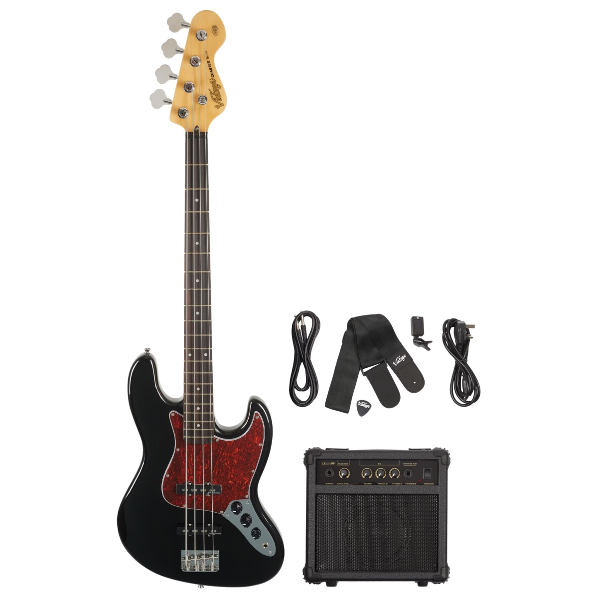 Baskytarový komplet Vintage V49 Coaster Series Pack BLK