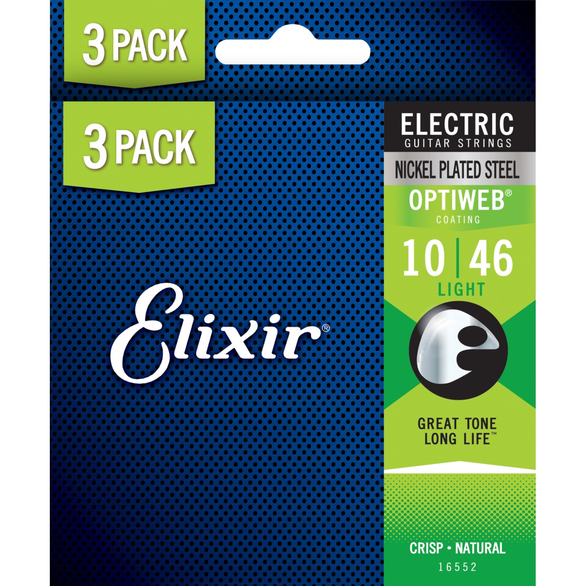 Elixir .010 Optiweb 3-pack